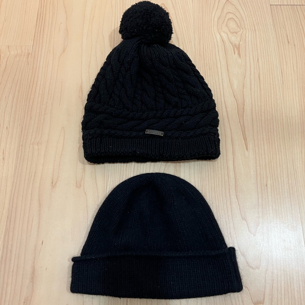 2 Winter Hats/Beanies (Black)